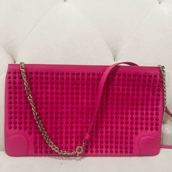 Christian Louboutin Handbags - Christian Louboutin Pink Spike stuffs crossbody Bag